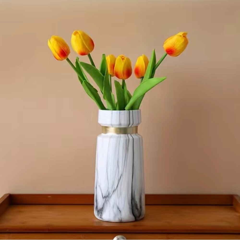 Marble Texture Ceramic Vase - Decor - Picture 8 of 10